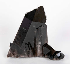 Black Quartz Crystal Cluster
