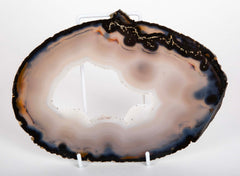 Polished Agate Slice on Stand