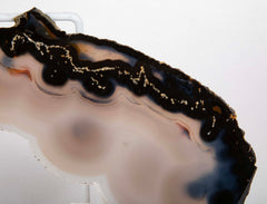 Polished Agate Slice on Stand