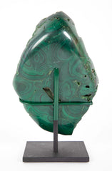 Museum Specimen Malachite on Custom Stand
