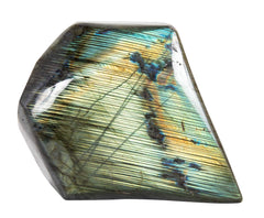 Polished Labradorite Specimen from Madagascar on Custom Stand