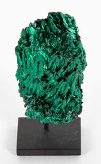 A Piece of Congolese Velvet Malachite on Modern Stand