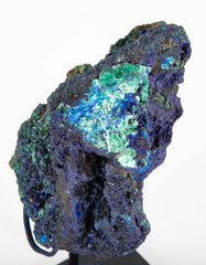 Azurite Specimen on Custom Stand