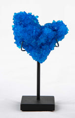 Chalcanthite Rock Specimen on Stand