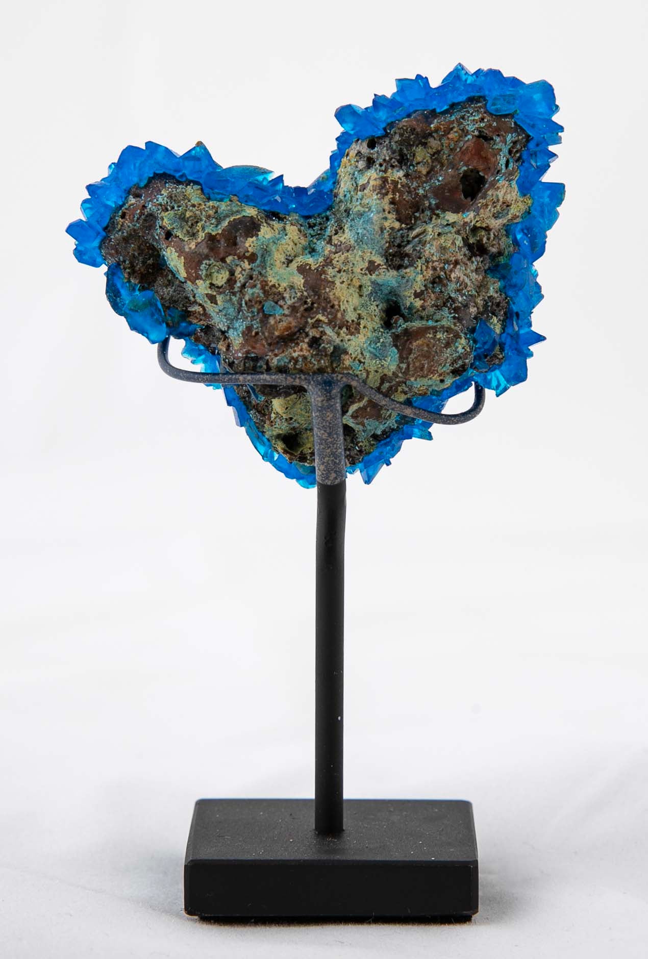 Chalcanthite Rock Specimen on Stand