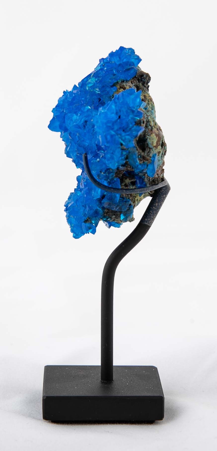Chalcanthite Rock Specimen on Stand