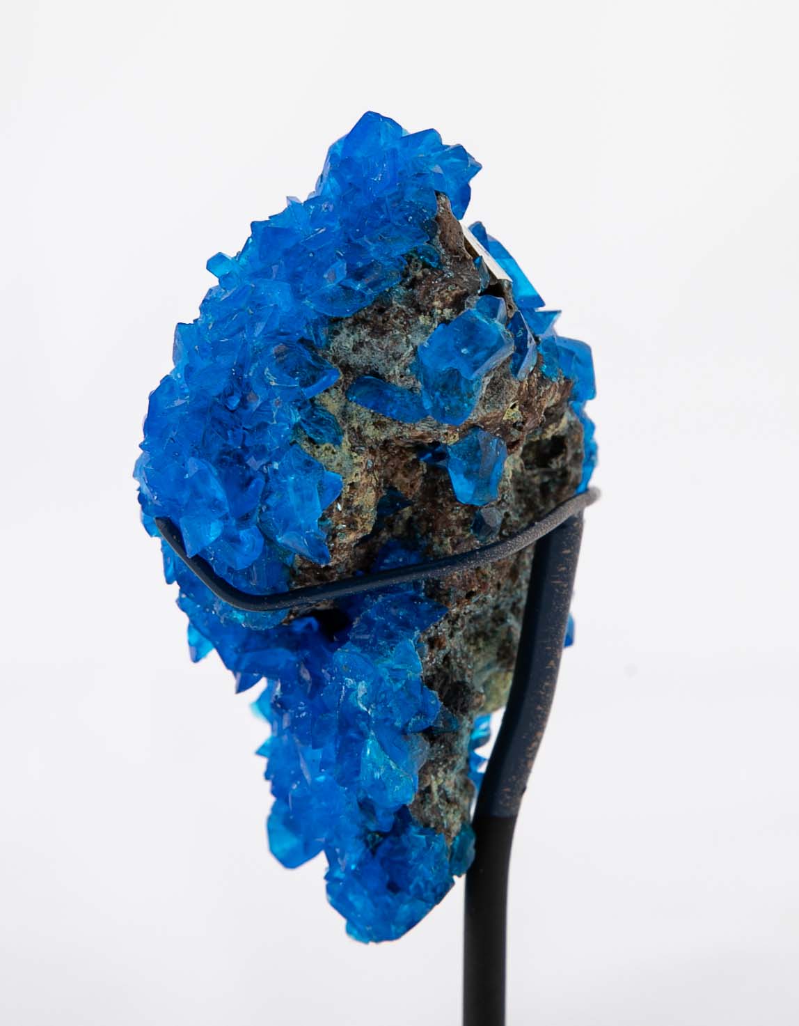 Chalcanthite Rock Specimen on Stand