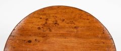 French 19th Century Round Fruitwood Tilt Top Table