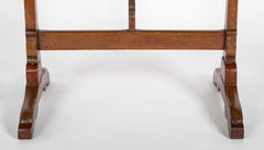 French 19th Century Round Fruitwood Tilt Top Table