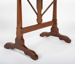 French 19th Century Round Fruitwood Tilt Top Table