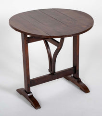 Round Tilt Top Wine Tasting Table