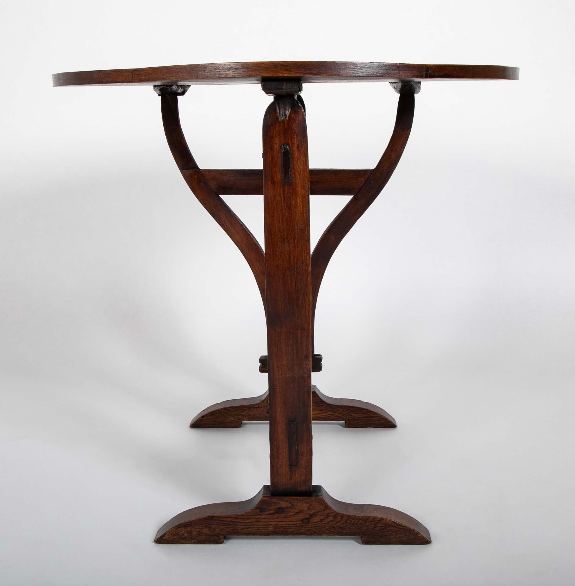 Round Tilt Top Wine Tasting Table