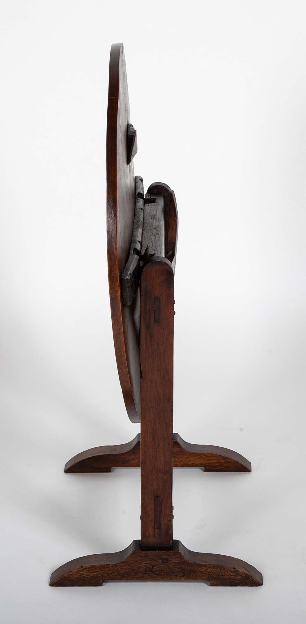 Round Tilt Top Wine Tasting Table