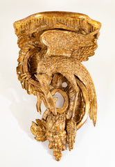 Pair of George II Style Carved Giltwood Wall Brackets