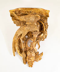 Pair of George II Style Carved Giltwood Wall Brackets