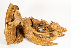Pair of George II Style Carved Giltwood Wall Brackets