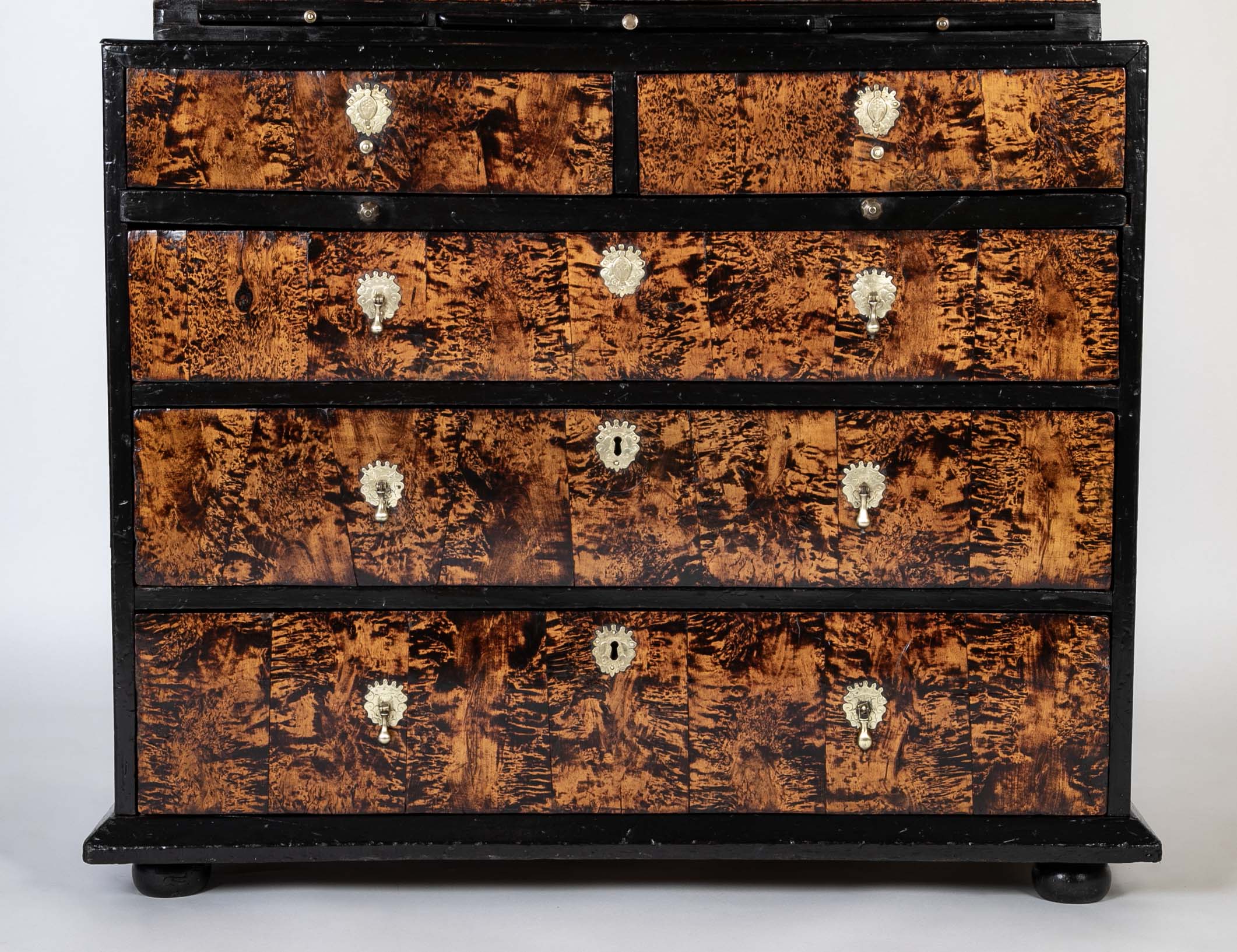 Late 17th Century English Mulberry Veneered Cupboard