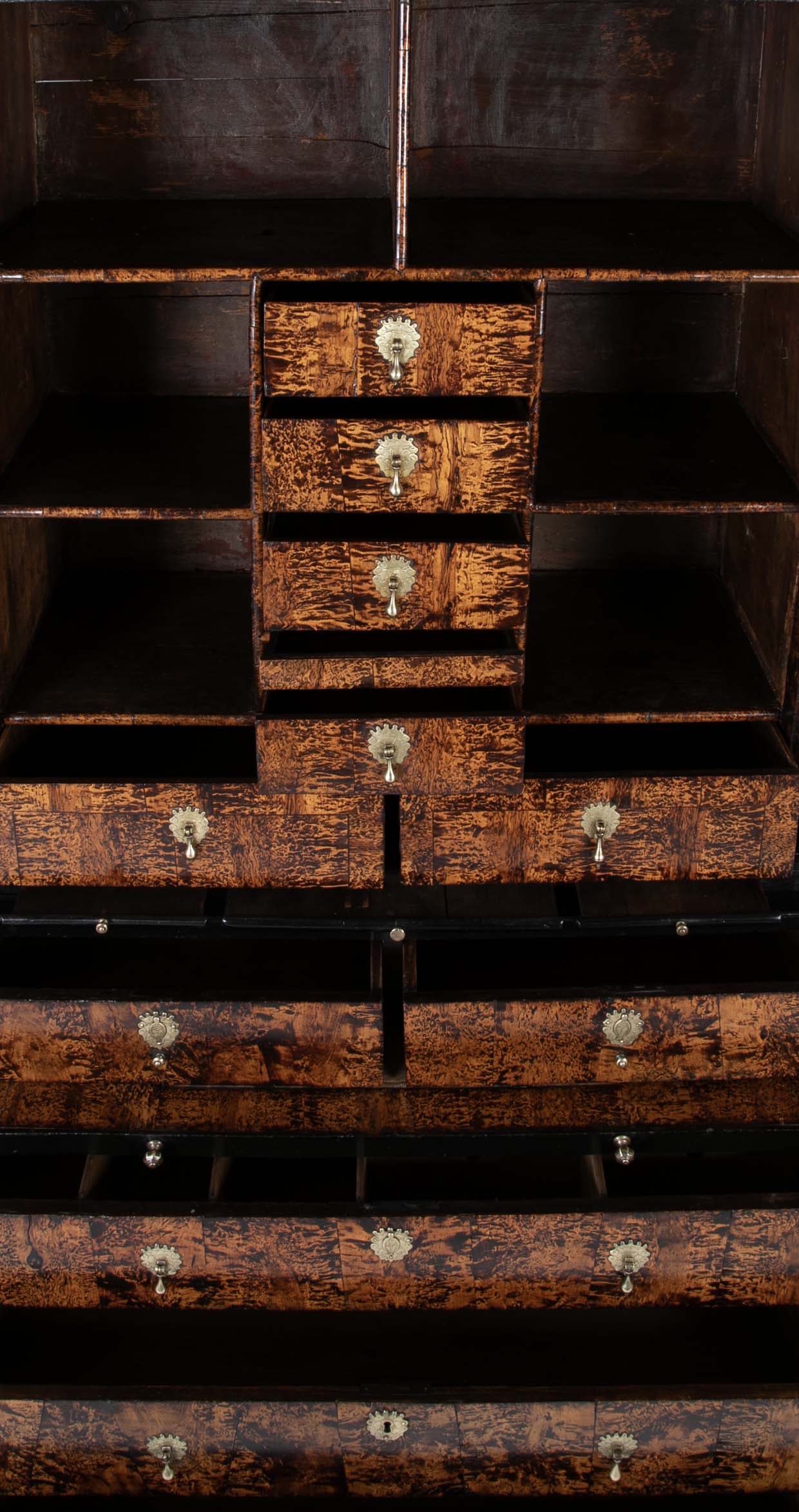 Late 17th Century English Mulberry Veneered Cupboard