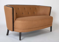 Two Seat Danish Sofa Newly Upholstered in Rogers & Goffigon Fabric