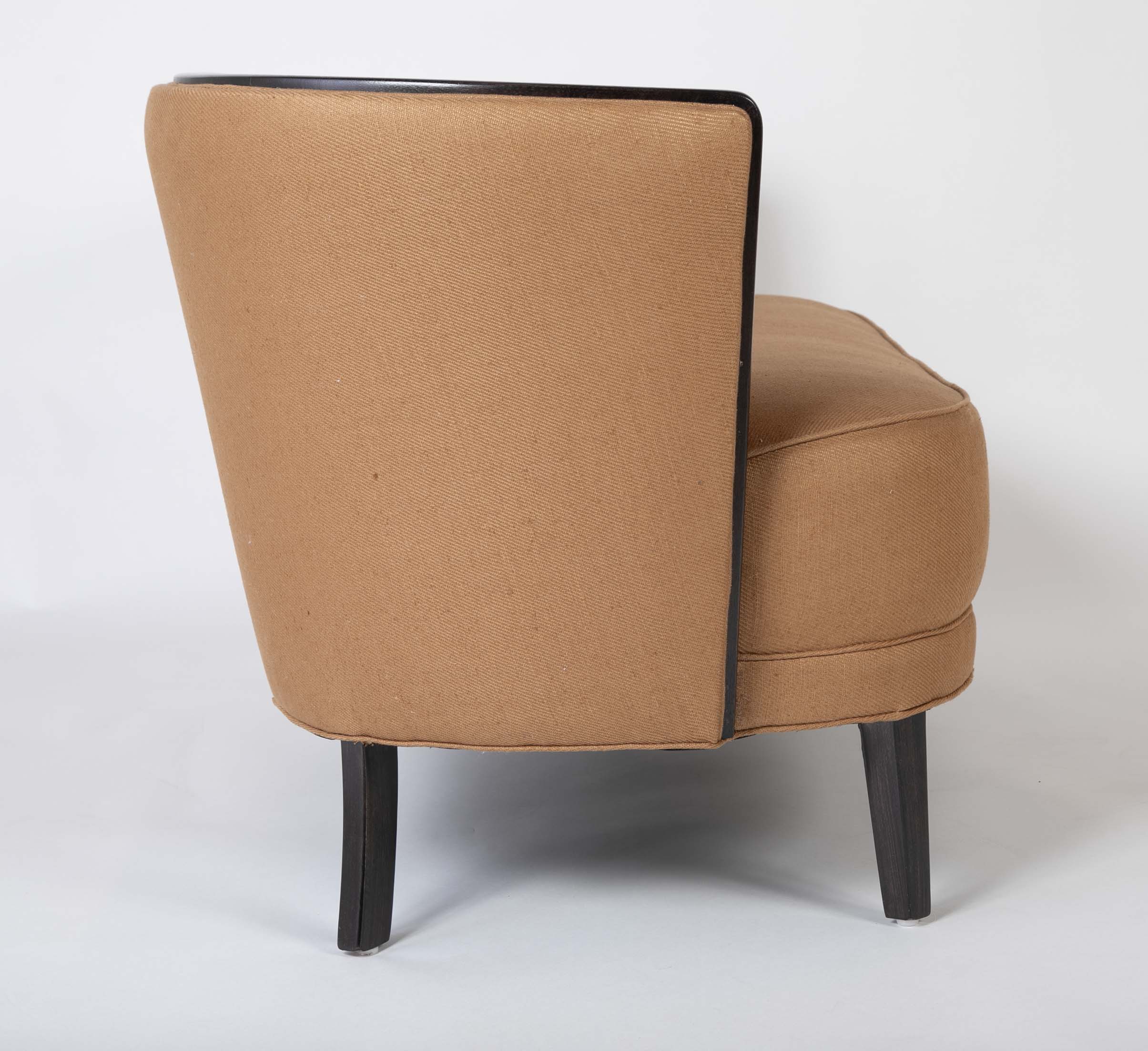 Two Seat Danish Sofa Newly Upholstered in Rogers & Goffigon Fabric