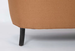 Two Seat Danish Sofa Newly Upholstered in Rogers & Goffigon Fabric