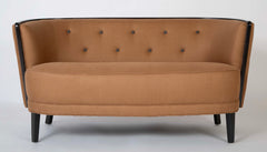 Two Seat Danish Sofa Newly Upholstered in Rogers & Goffigon Fabric