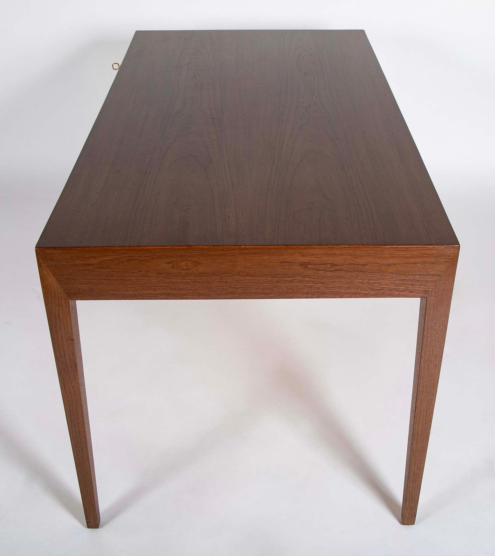 Severin Hansen Teak Desk for Haslev Møbelfabrik