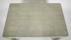 Pale Green Shagreen Veneered Coffee or Low Table