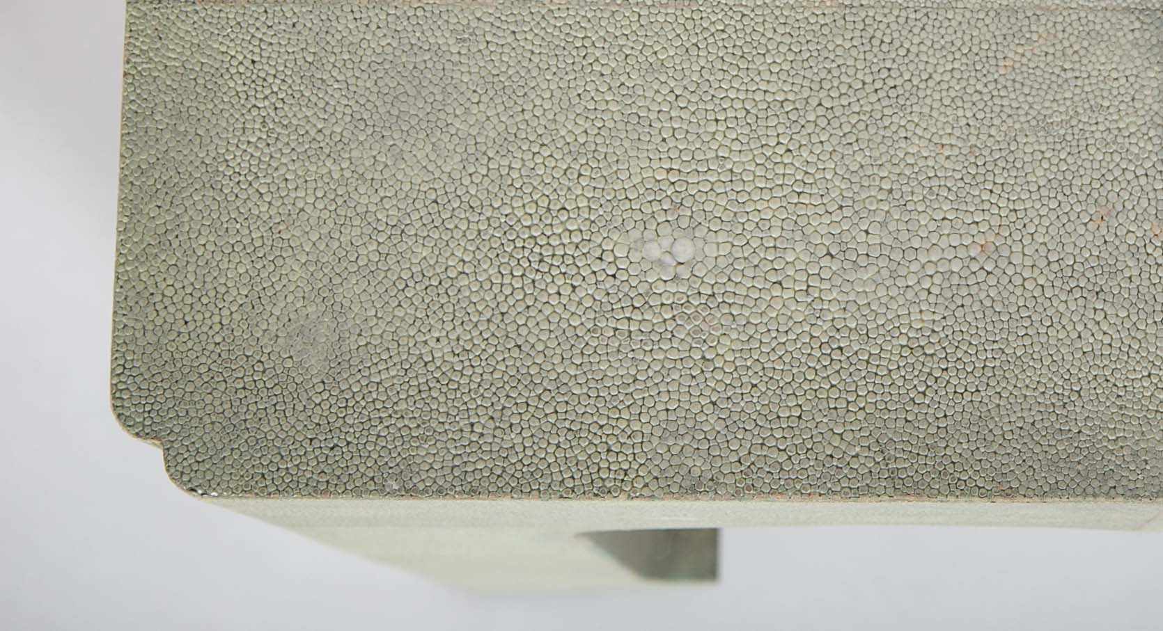 Pale Green Shagreen Veneered Coffee or Low Table