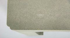 Pale Green Shagreen Veneered Coffee or Low Table