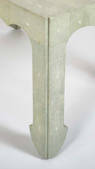 Pale Green Shagreen Veneered Coffee or Low Table