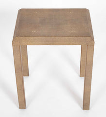 20th Century Pair of Side/End Tables Covered in Shagreen