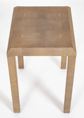 20th Century Pair of Side/End Tables Covered in Shagreen