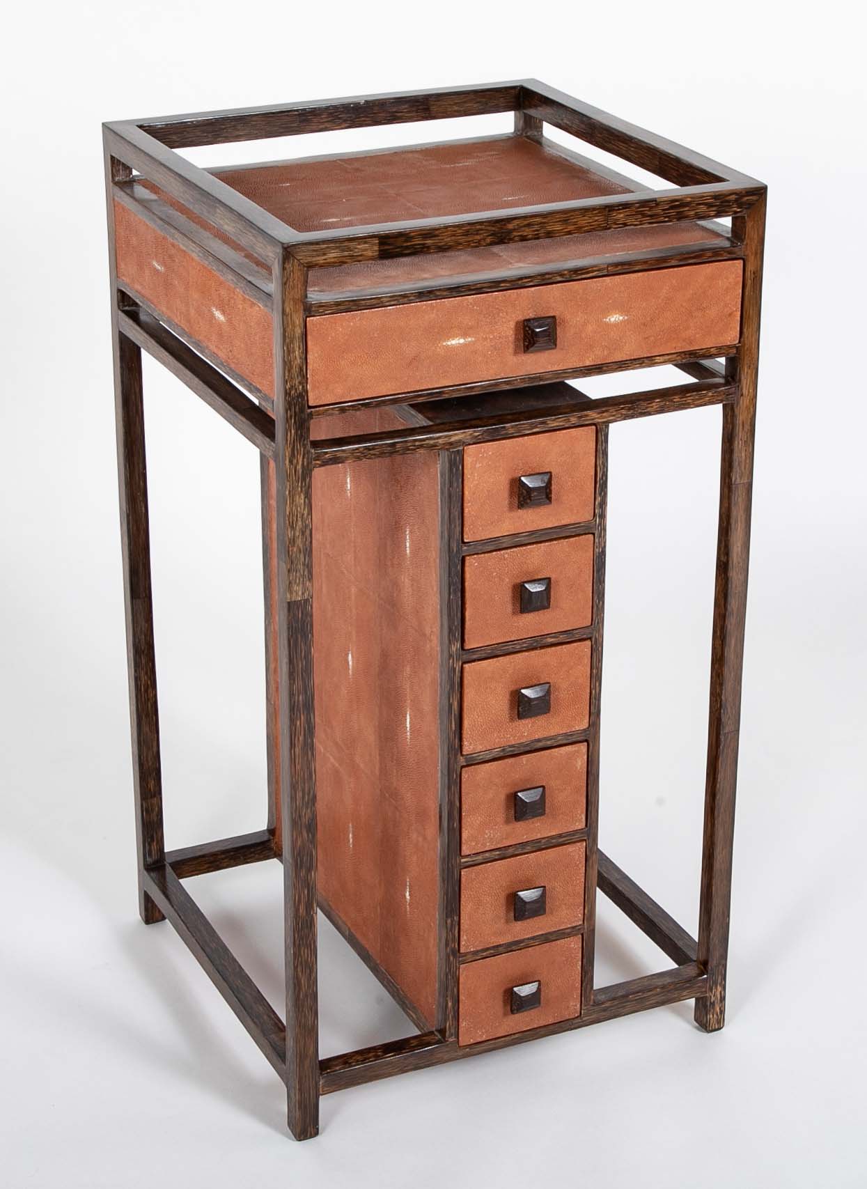 T & Y Augusti Shagreen Semanier