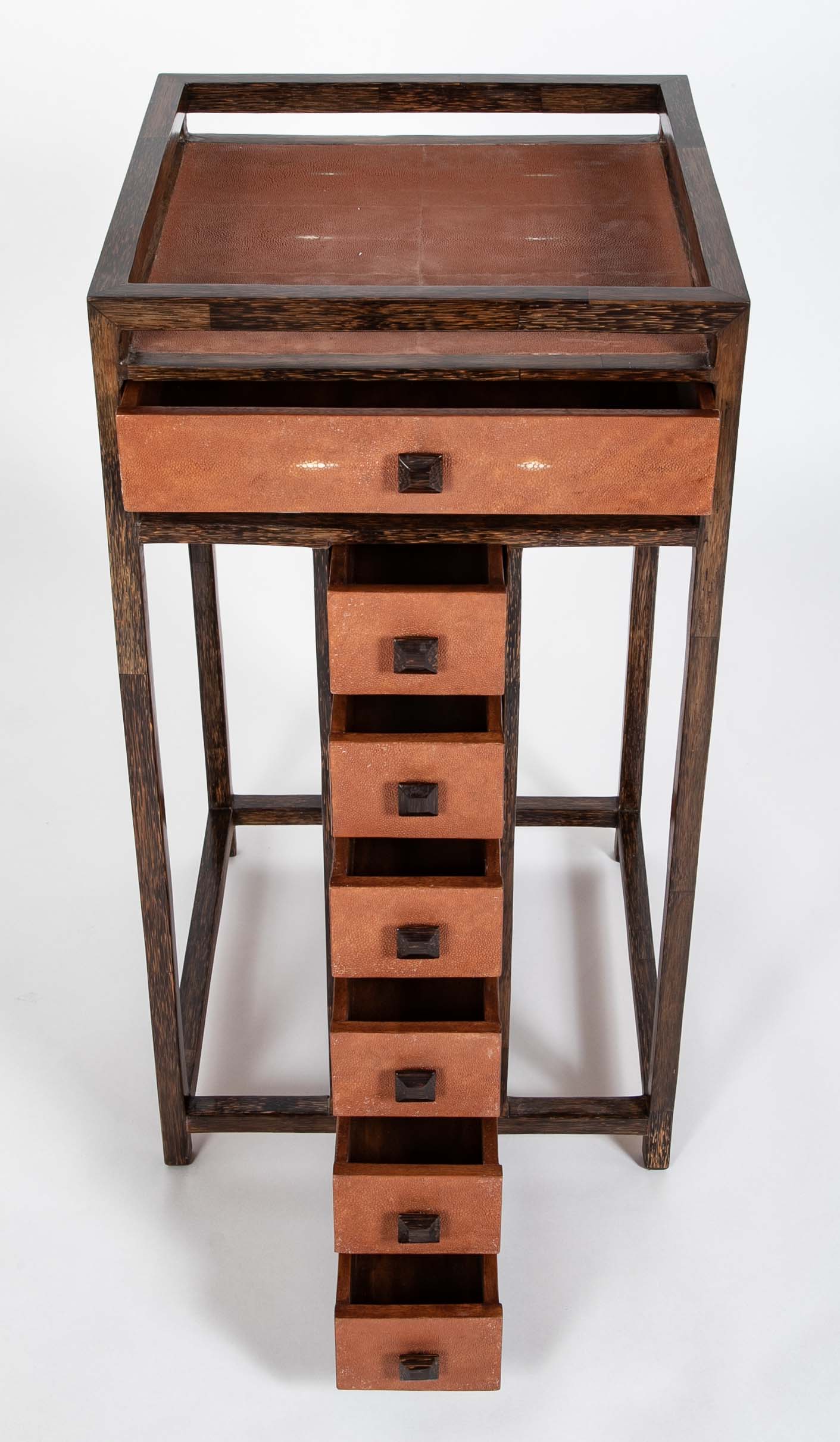 T & Y Augusti Shagreen Semanier