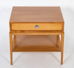 Parzinger Blond Wood Single Drawer Side Table