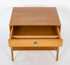 Parzinger Blond Wood Single Drawer Side Table