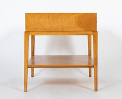 Parzinger Blond Wood Single Drawer Side Table