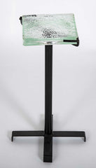 French Iron & Glass Occasional Table in the Style of Jacques Adnet