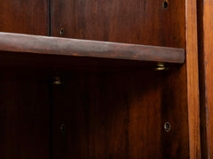 Burl Neoclassical Style Sideboard with Brass Gallery