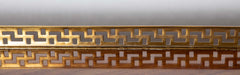 Burl Neoclassical Style Sideboard with Brass Gallery