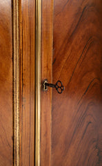 Burl Neoclassical Style Sideboard with Brass Gallery