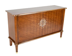 A Jules Leleu Blonde Mahogany Veneered Sideboard