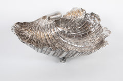 Lavish Silver Clam Shell Bowl by Luiz & David Ferreira