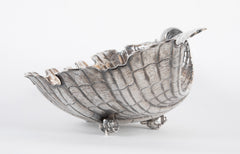 Lavish Silver Clam Shell Bowl by Luiz & David Ferreira