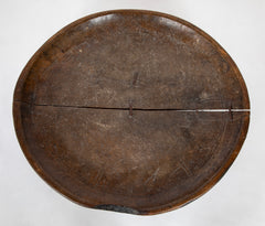 African Footed Solid Wood Bowl