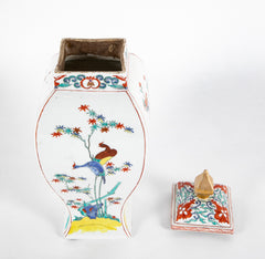 French Lidded Garniture Vase in the Kakiemon Style