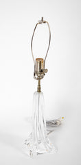 Twisted Clear Glass Lamp by Daum