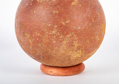 Dejenne, Mali Tear Drop Form Red Clay Vessel with Incised Neck