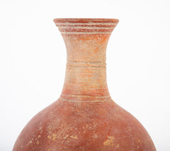 Dejenne, Mali Tear Drop Form Red Clay Vessel with Incised Neck